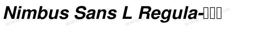 Nimbus Sans L Regula字体转换